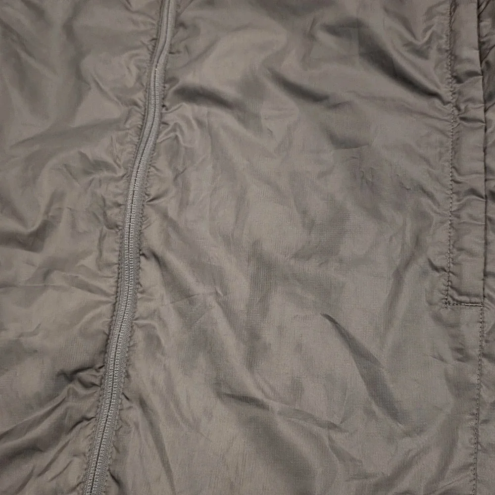 The North Face Stow Jacket Mens‎ XL Gray Full Zip Windbreaker Fleece Lined
